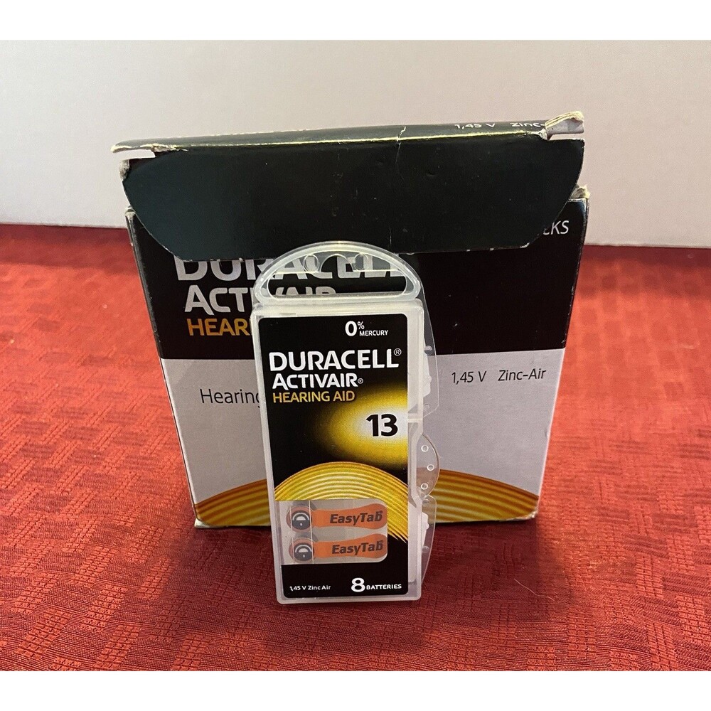 Duracell Activair Hearing Aid Batteries: Size 13 (60 Batteries) Exp: 2025 - 12